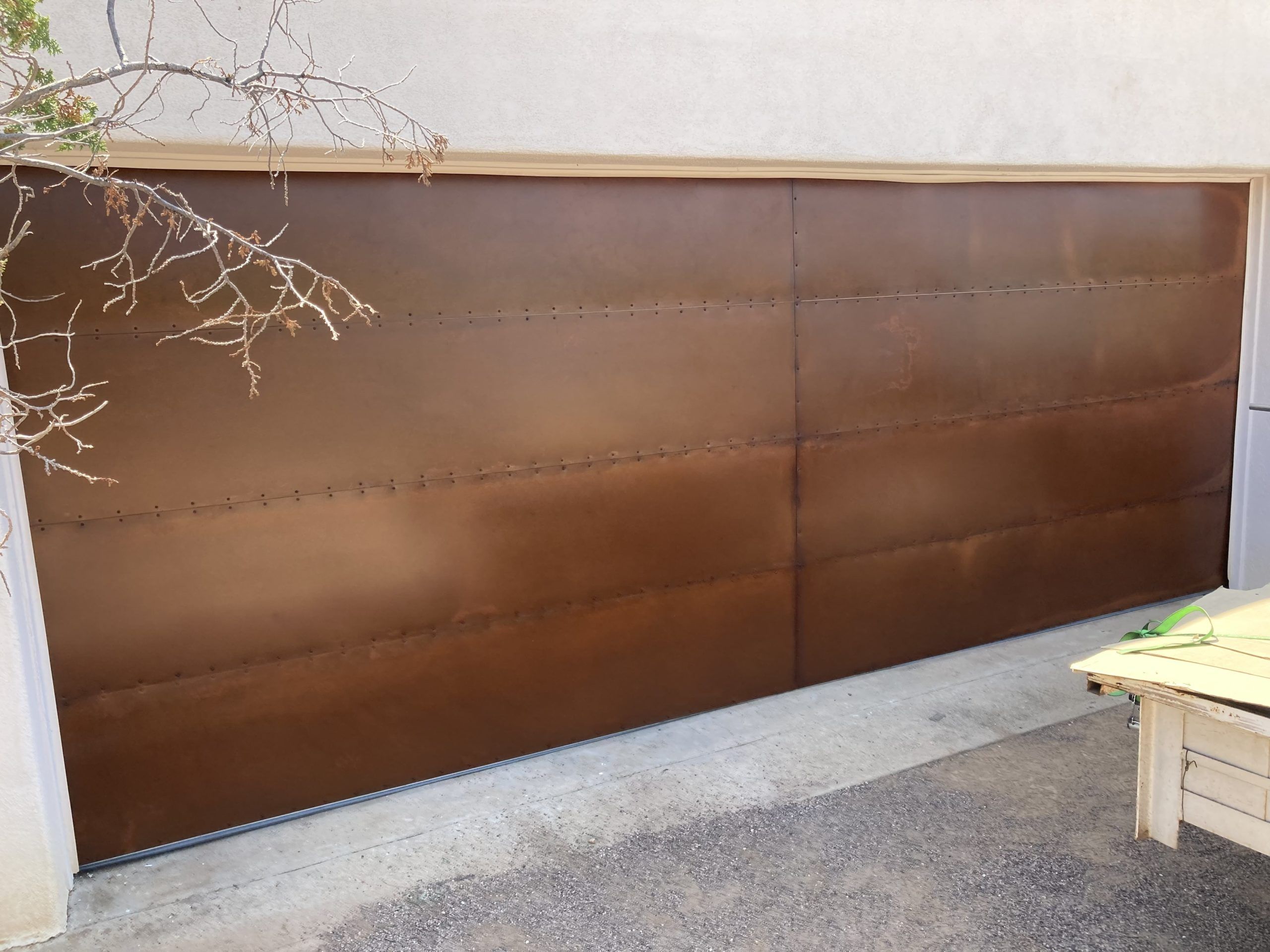 rustic overlay garage doors